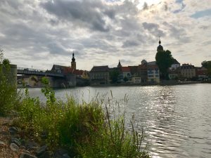 Gartenschaugelände Kitzingen - Blick auf die Altstadt